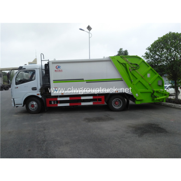 Compress waste collection mobile trash compactor truck